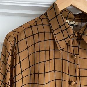 Semi sheer vintage blouse